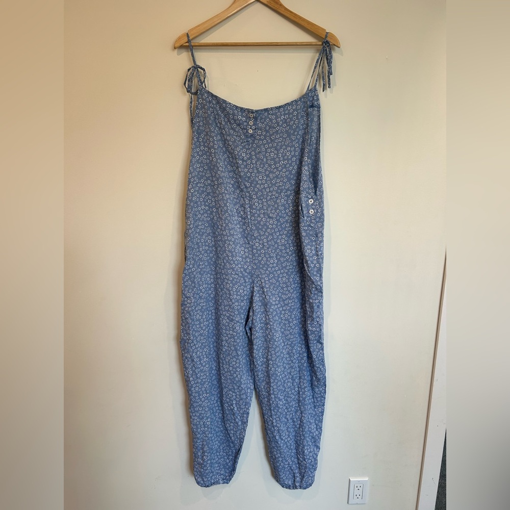 Blue Floral Jumpsuit